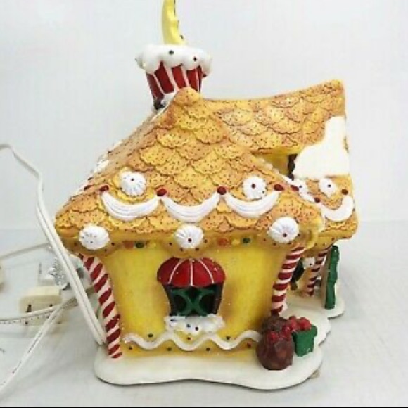 2001 O’Well Limited Edition Sugarplum Valley Gingerbread Moon Christmas House - Picture 4 of 6